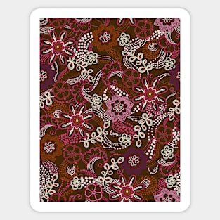 Floral with dots Sticker